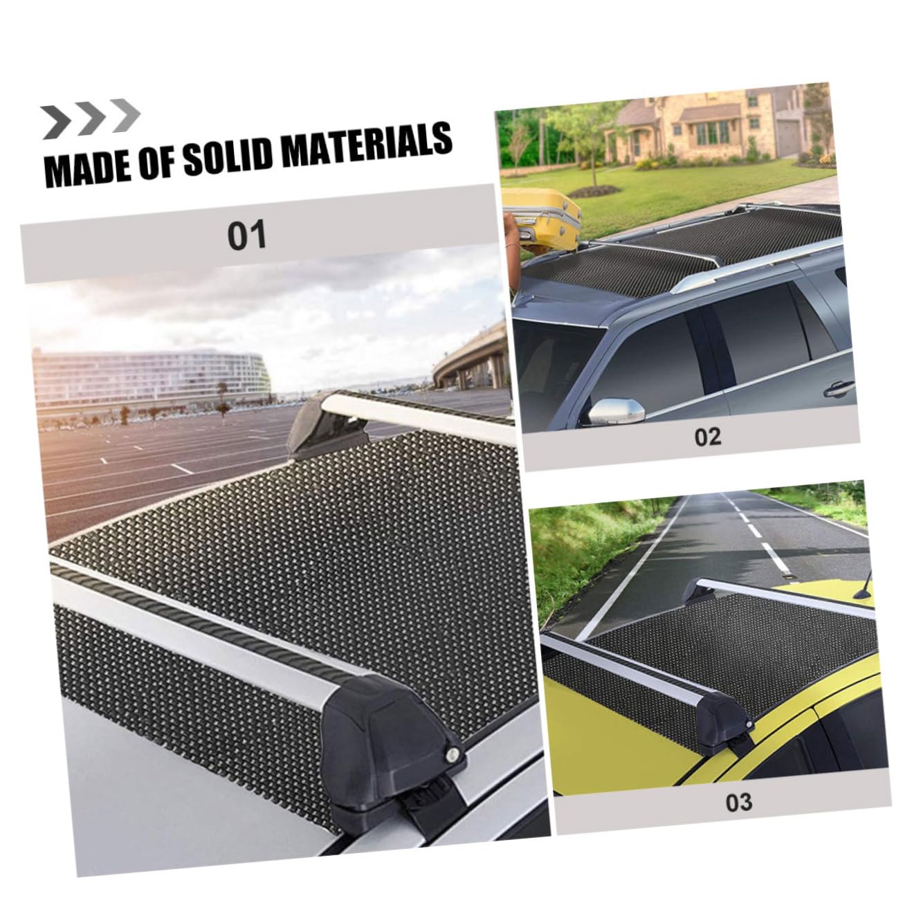 2pièces Tapis Antidérapant pour Voiture Protection De Sol pour Véhicule Tapis De Toit pour Les Modèles