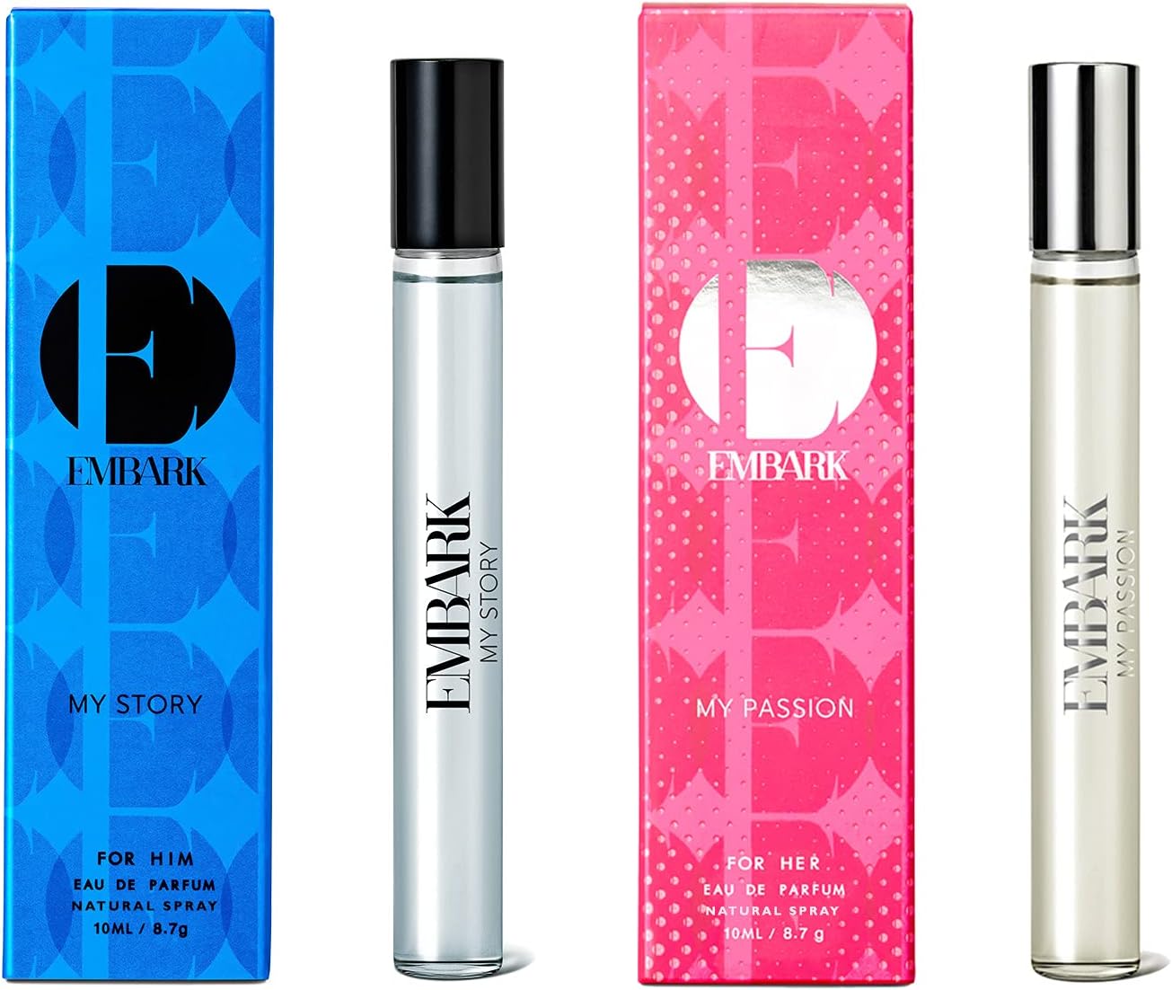 My Story for him EDP 10ml + My Passion for her EDP 10ml (pack of 2) Travel Pocket size perfume