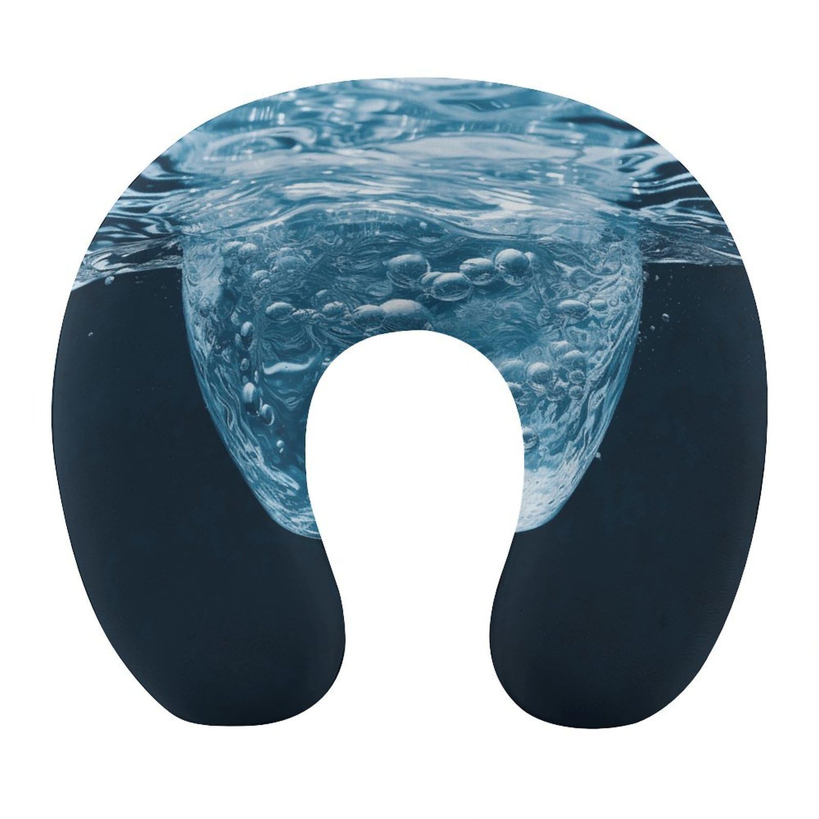 LZQPOEAS Water Neck Pillow U Shaped Travel Pillow Comfortable Memory Foam Pillow Portable Neck Support Lightweight Headrest for Airplane Car Home Office Sleeping Traveling