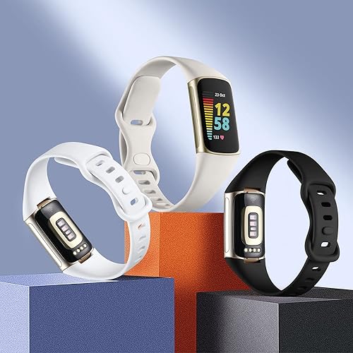 Vista 82 de Maledan Paquete de 3 correas compatibles con Fitbit Charge 5/Charge 6 bandas para hombres y mujeres, correa de repuesto deportiva suave y duradera