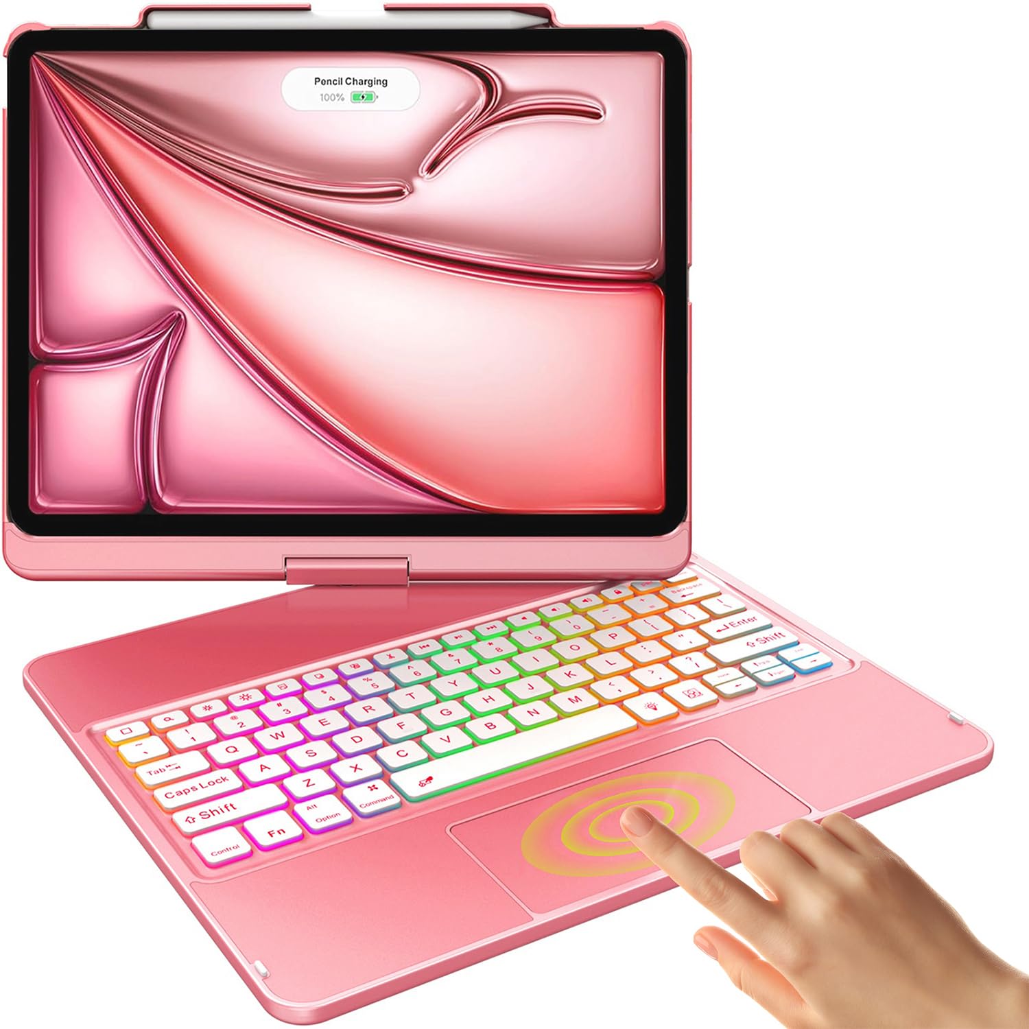【彼岸華 】iPad Pro 12.9 フルセット iPad Pro 12.9インチ [第3世代] オリガミケース ダークグレイ iPad本体