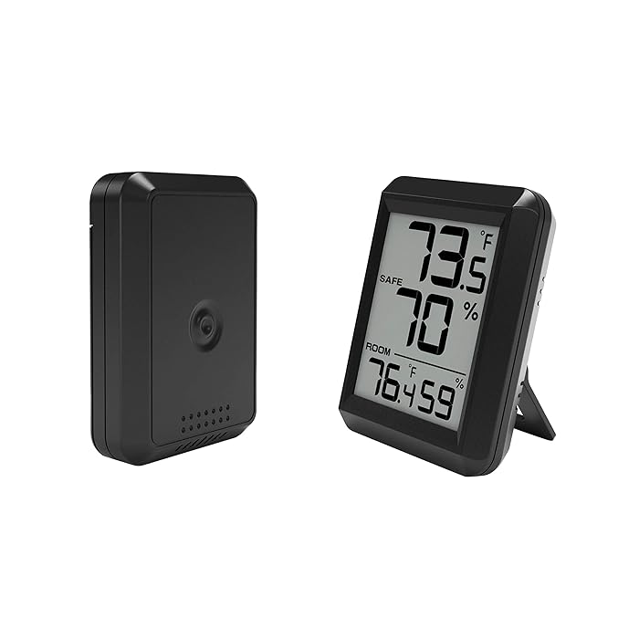 Buy Wireless Gun Safe Digital Hygrometer and Thermometer Temp and