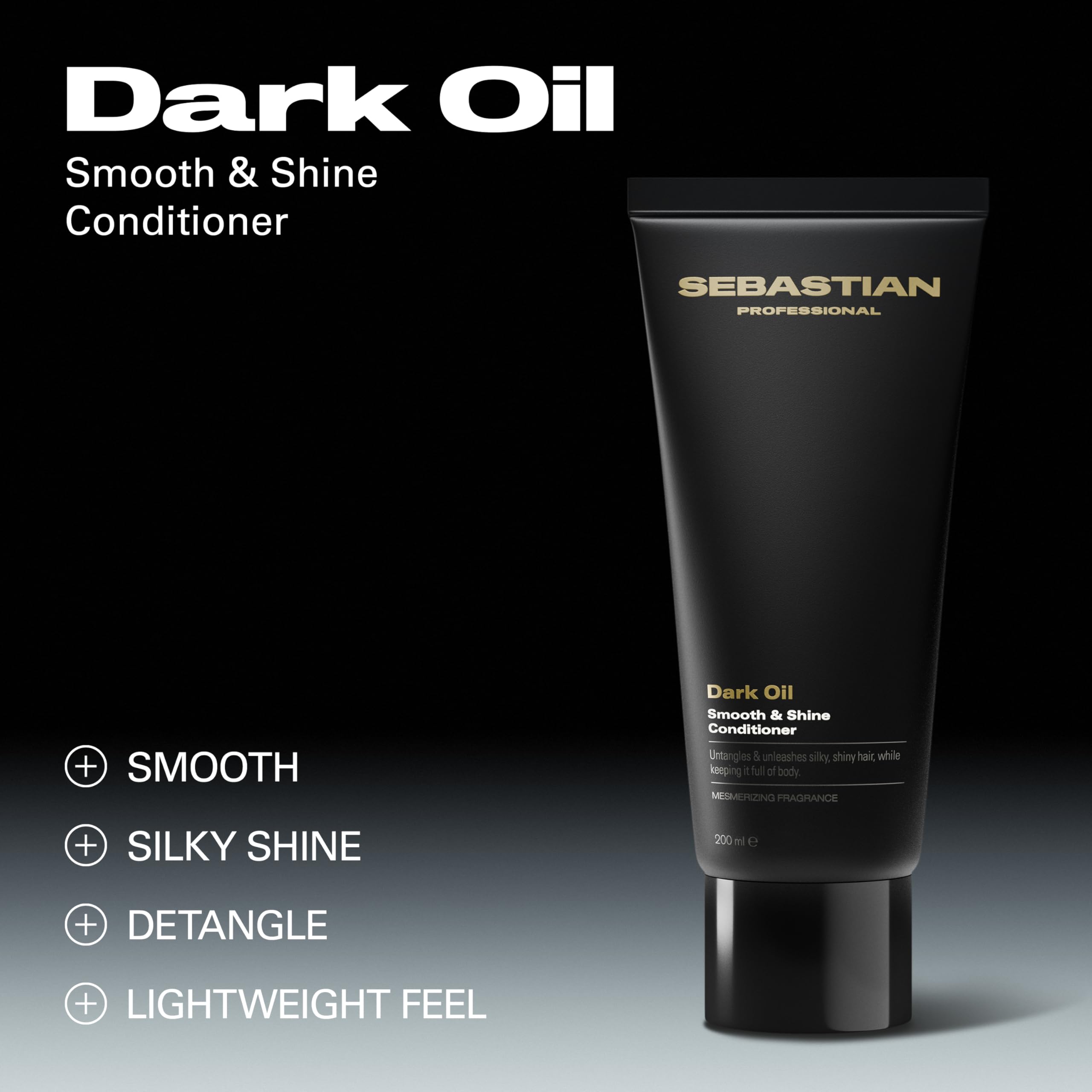 SEBASTIAN PROFESSIONAL DARK OIL – Schwereloser Conditioner für alle Haartypen – mit Jojoba- und Arganöl – intensive Anti-Frizz Haarpflege für geschmeidig schöne Haare – 1000 ml