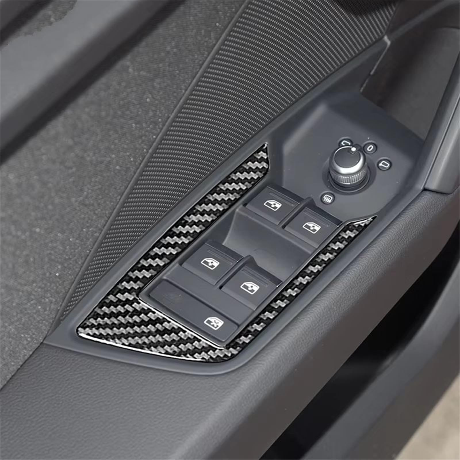Cambio Pannello Telaio Copertura Pannell Per A3 Per 8Y 2021 2022 Accessori Auto Pulsanti Sollevamento Vetro Della Finestra Telaio Bracciolo Porta Pannello Interruttore Adesivo(LHD)