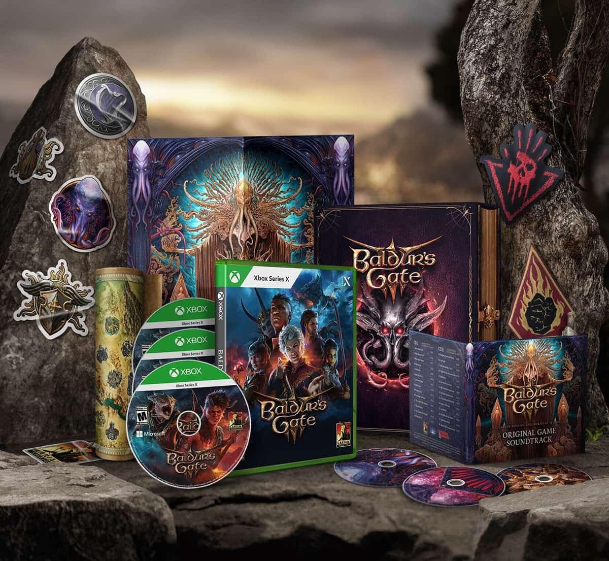 Baldur's Gate 3 Deluxe Edition for Xbox Series X, Stickers, Soundtrack - Image 2