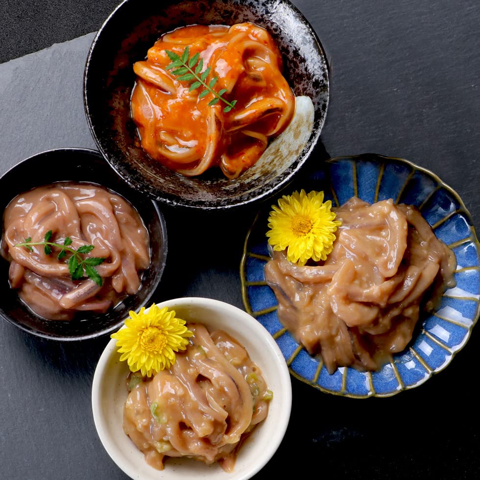 【北海道いいねマーケット】究極のご飯のおとも！大人の塩辛 シリーズ 4種食べ比べ イカ耳使用でコリコリ イカ塩辛 旨い 世界の果てまでイッテQ!」で紹介されたみそ味塩辛がベース