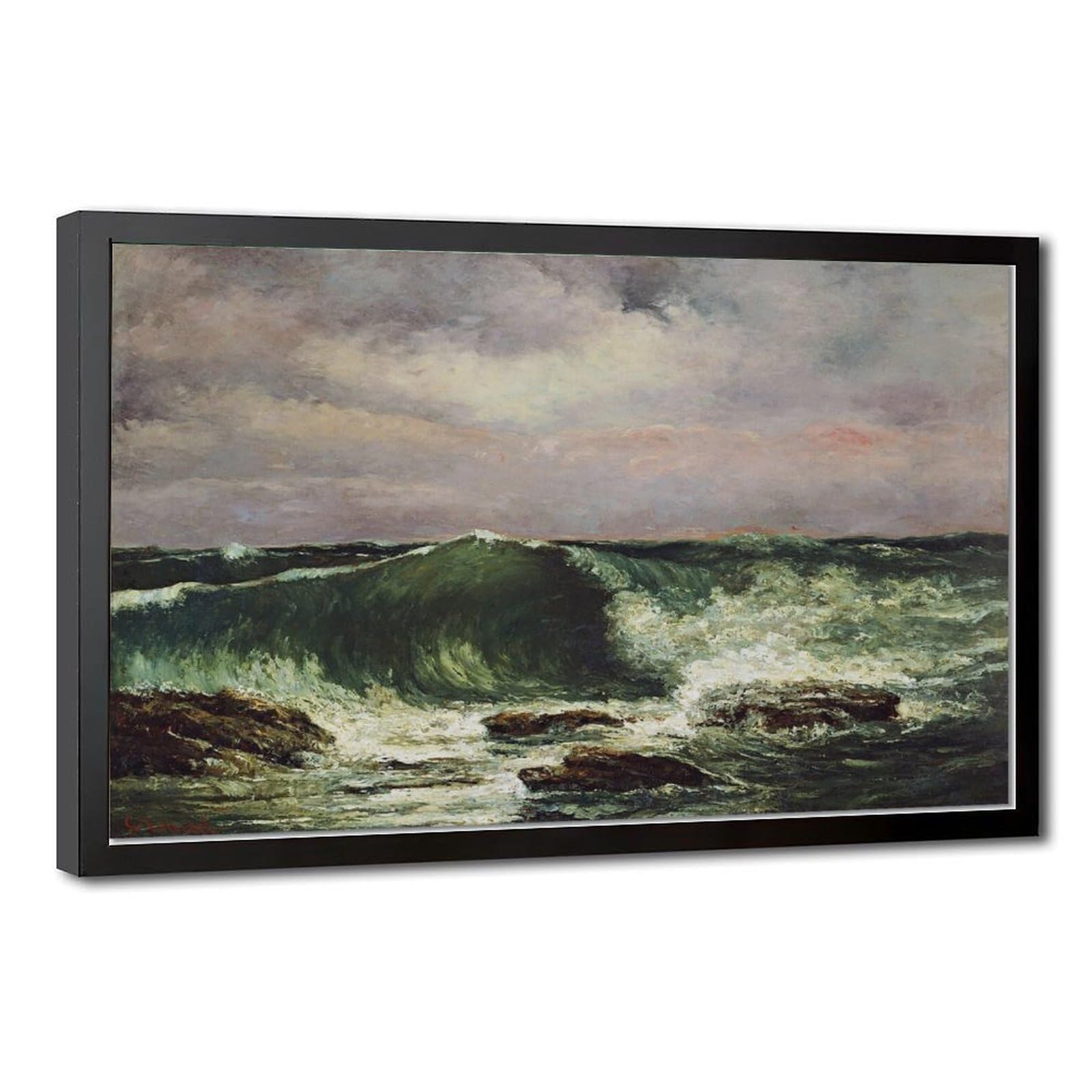 Impression toile tendue vagues de Gustave Courbet premium - 8