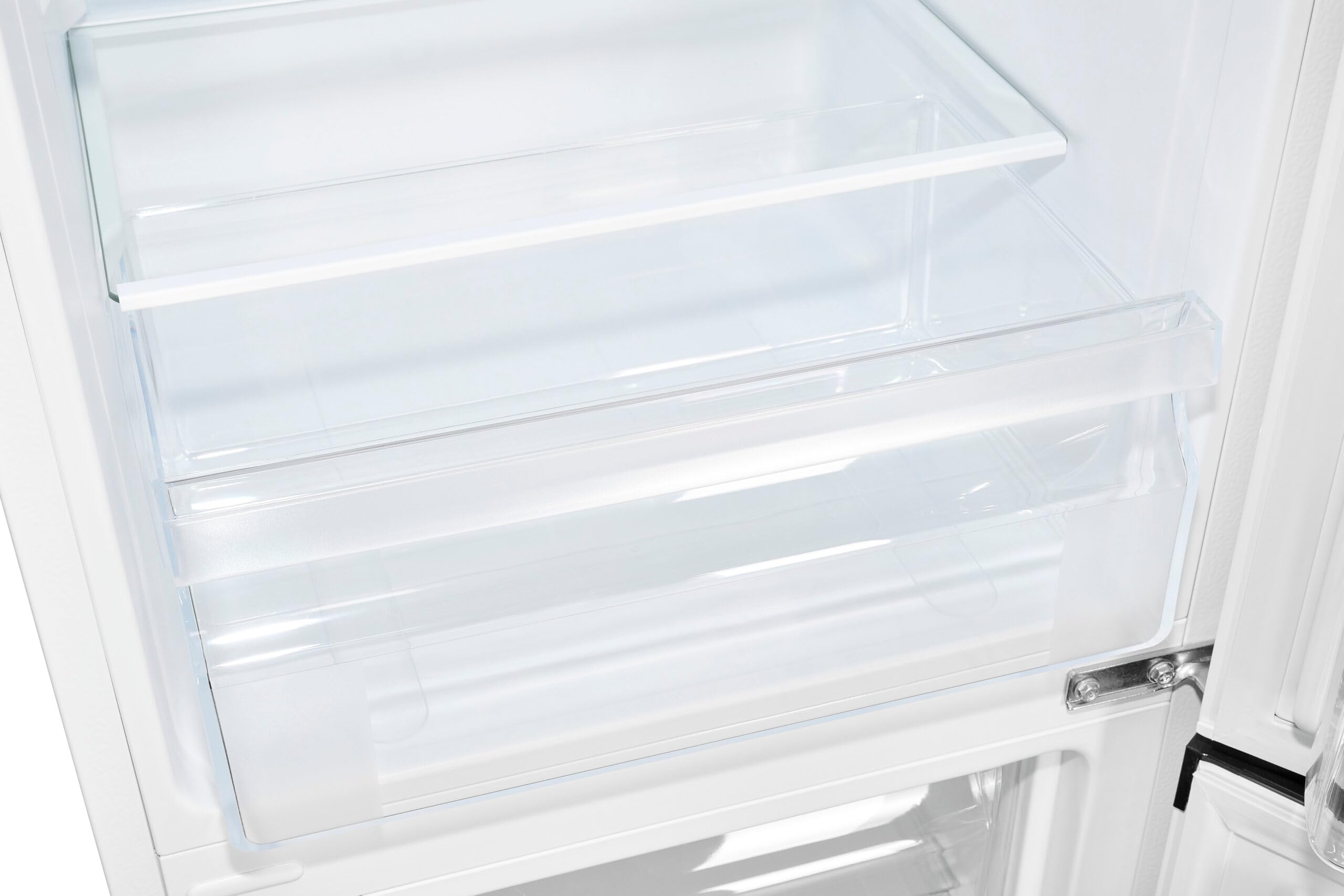 Exquisit® Frigorífico Combi Blanco 159L Clase C Puerta Reversible | Control electrónico, alarma de puerta, enfriamiento rápido, iluminación LED y medidas 144,0 x 47,4 x 49,5 cm