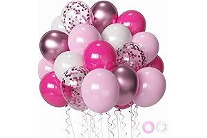 Pink and White Party Balloons for Unforgettable Birthdays