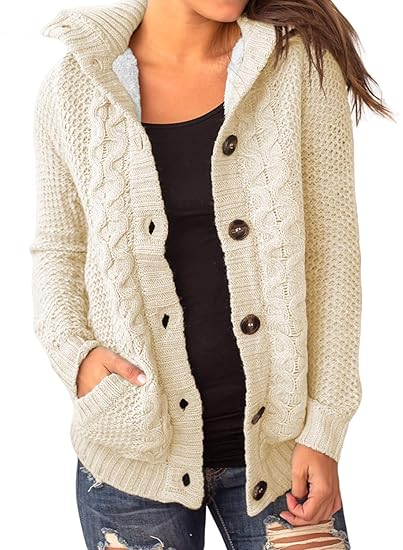 sweater coat with buttons