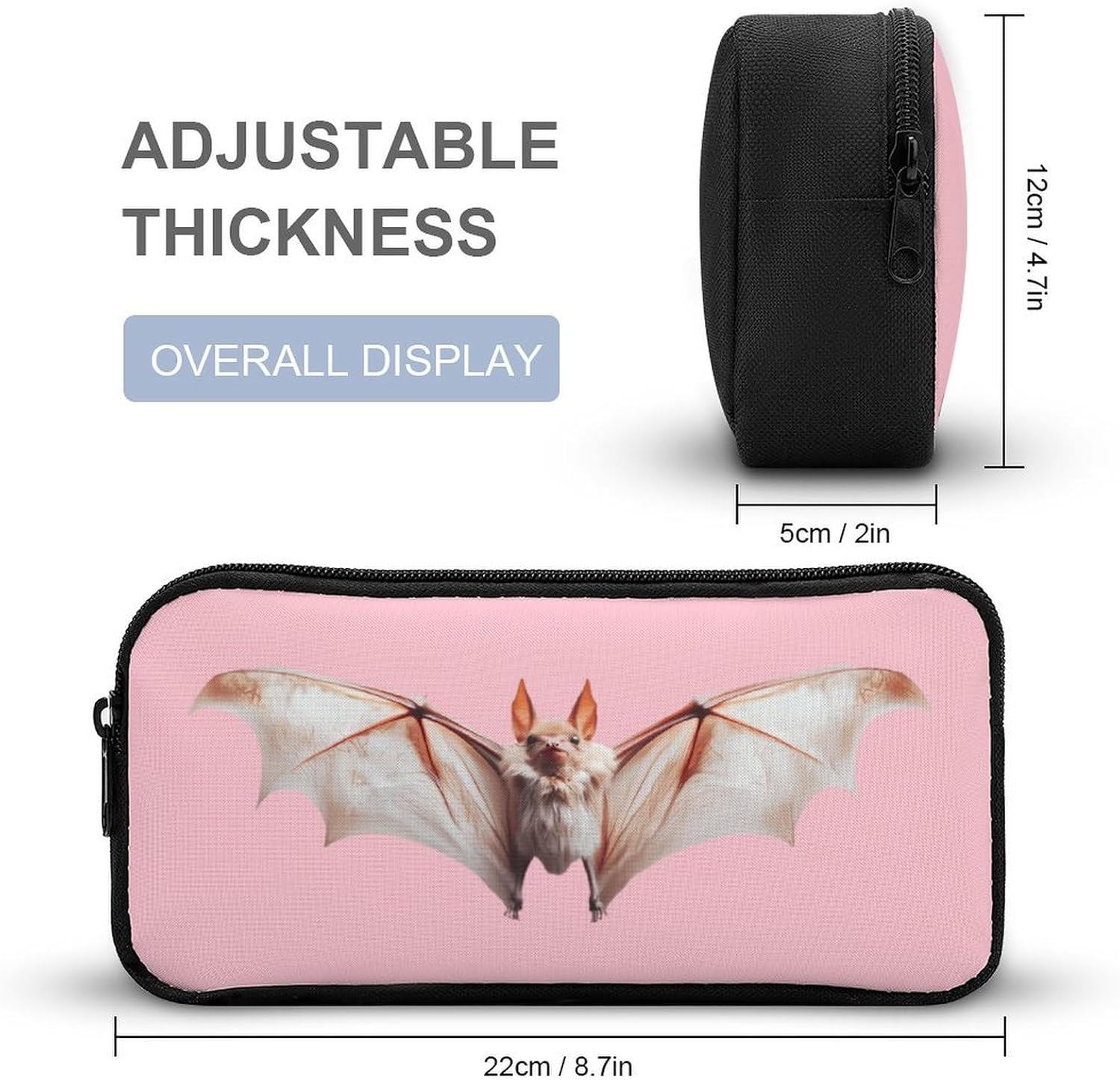 Bat Travel Cosmetic Bag Makeup Bag image 2