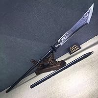 Vista 6 de Guandao, Kwan Dao, hecho a mano, hoja de acero de alto carbono, templado por calor, Kung fu