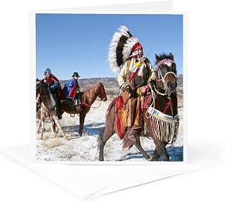 Greeting Card - Native American Indian, Alcalde, New Mexico - US32 JMR0307 - Julien McRoberts - Native American