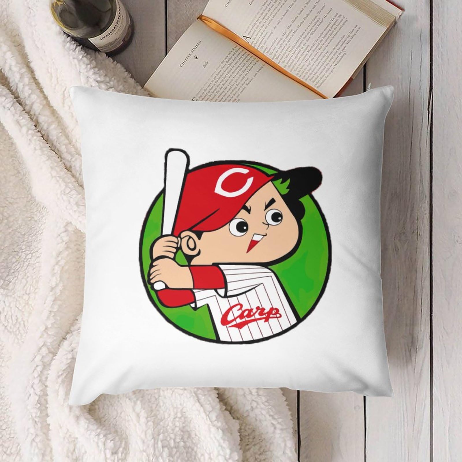 Amazon.co.jp: 広島-東洋カープ坊や 枕カバー 装飾枕カバー 抱き枕