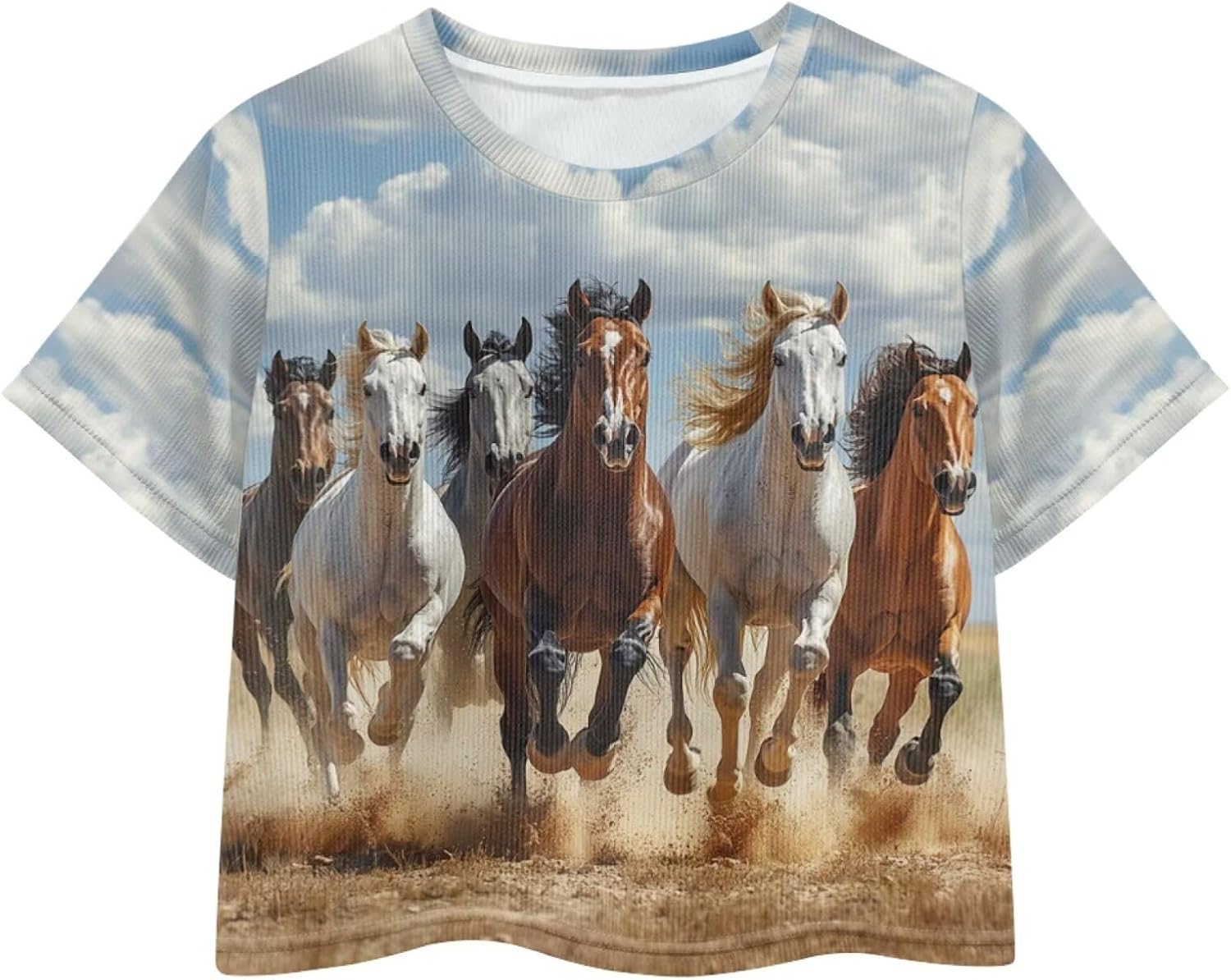 Kids T Shirt Short Sleeve Crop Tops Summer Clothes Pullover Tees Shirt for Girls 5-14Y