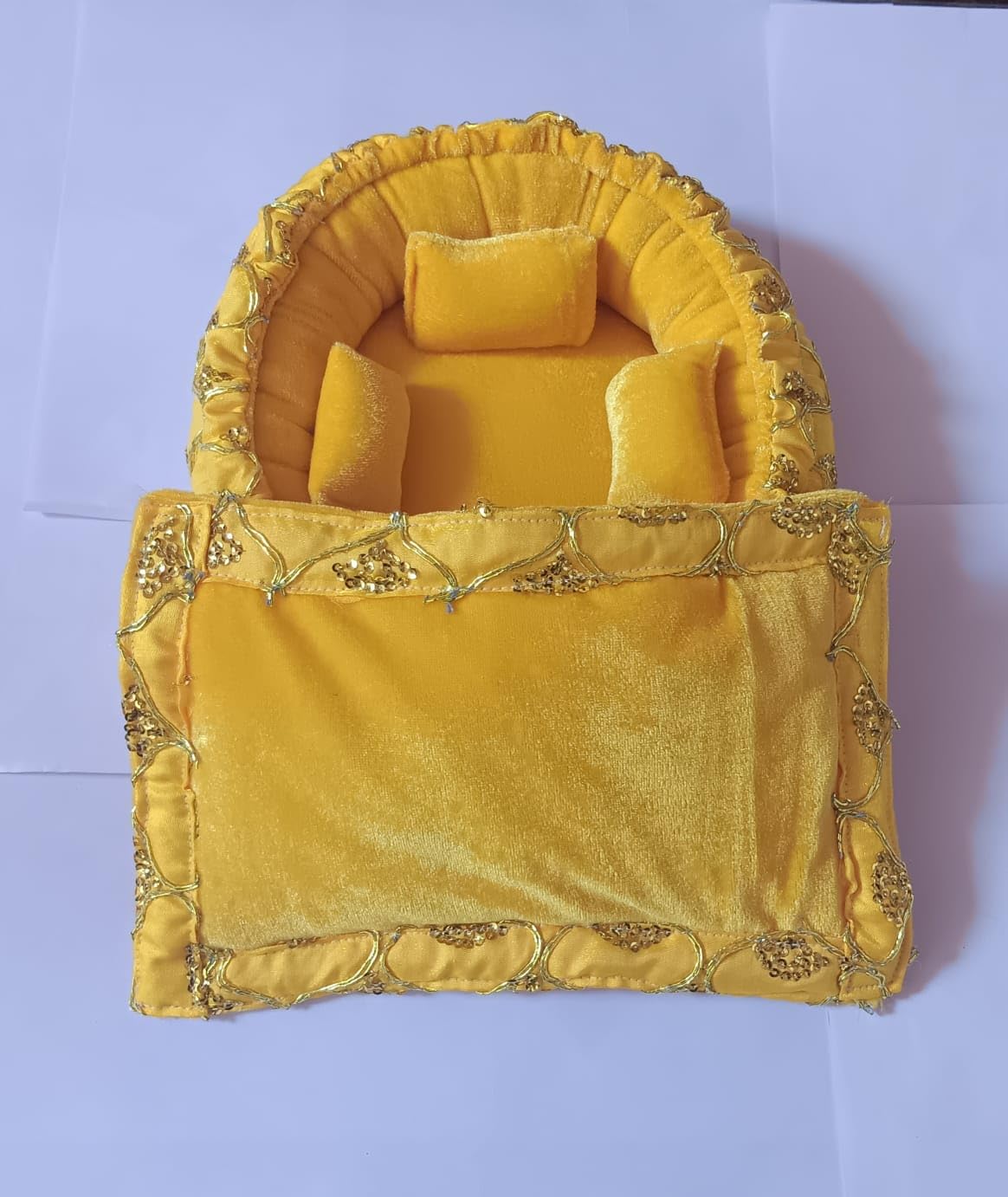Laddu Gopal Bedding - Luxury Velvet Gaddi -2