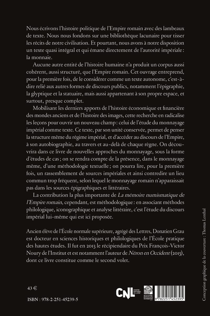 La Mémoire numismatique de l’Empire romain