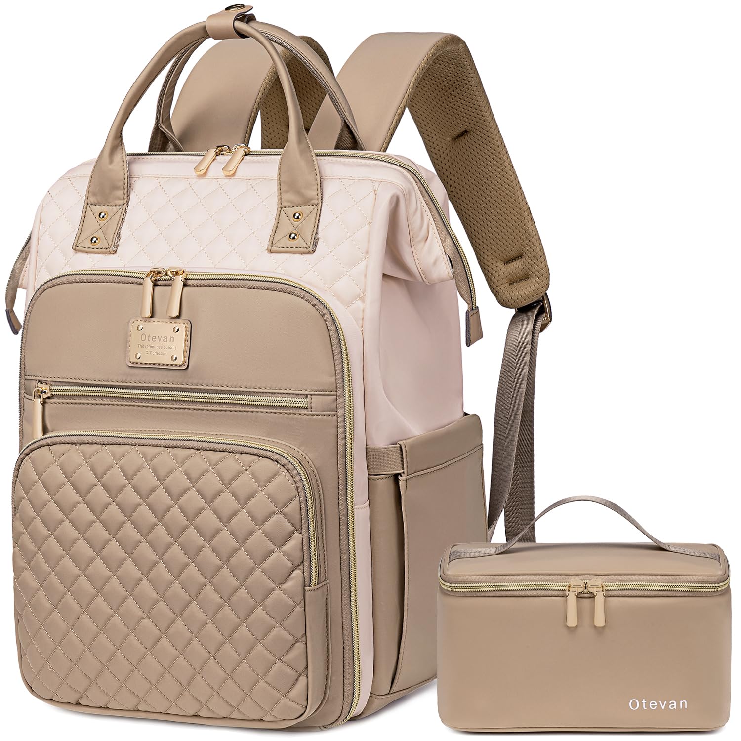 Lunch Backpack for Women, 15.6 inch Laptop Backpacks for Womens, Work Backpacks with Lunchbox,Insulated Back pack Cooler,Teacher Nurse Travel Backpack for Women