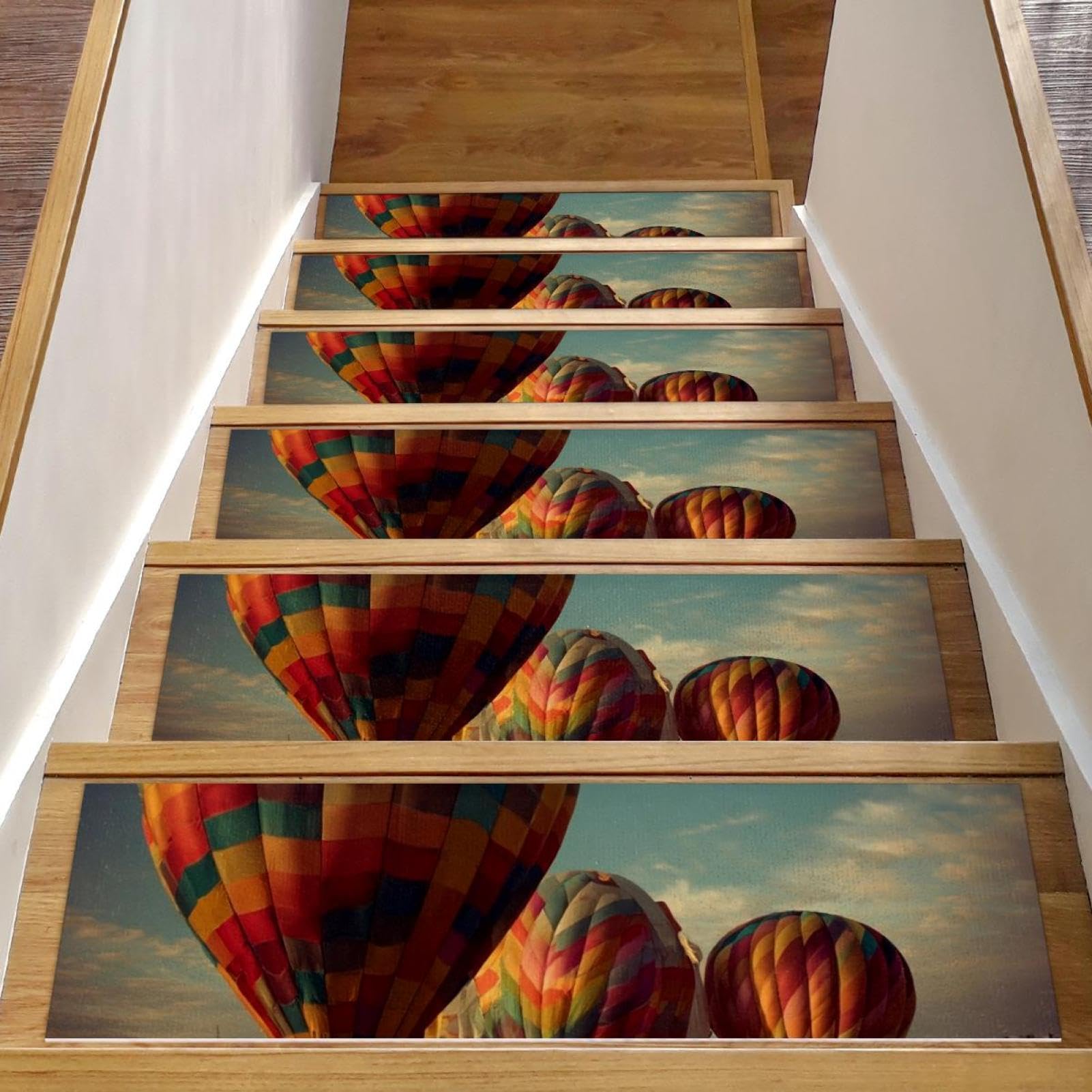 Tapis de marche d'escalier antidérapant intérieur bois résistant chiens enfants