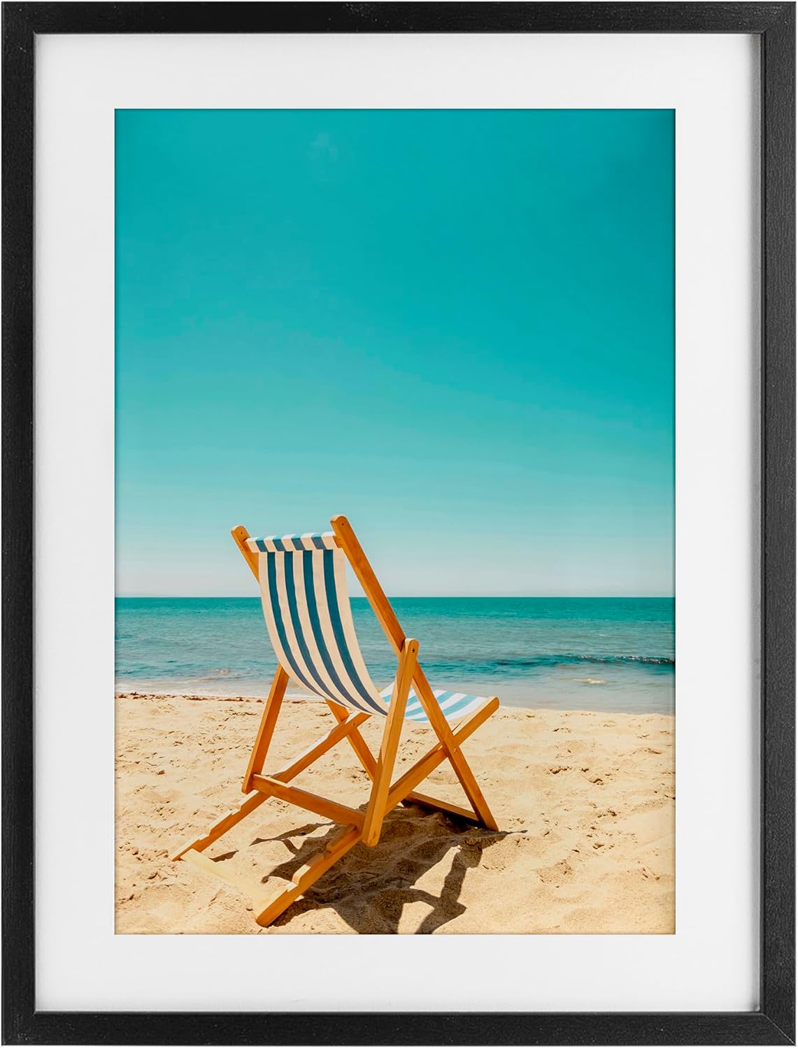 Stupell Industries Seclusion By The Ocean White Framed Print Under Glass, design by Elena Chukhlebova, 23 x 17