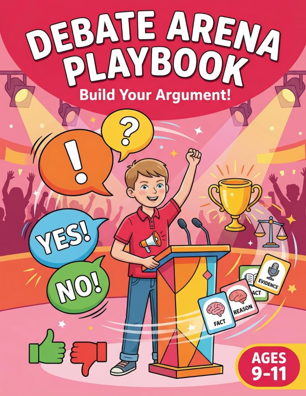 Debate Arena Playbook: Build Your Argument!: Argument & Reasoning Activities for Kids Ages 9-11 — Claims, Evidence, Fallacies & Counter-Arguments