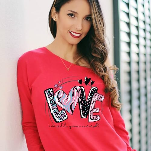 Miniatura 3 de Calcomanías de transferencia de calor de San Valentín adhesivos de vinilo de transferencia de calor parches para planchar para el día de San