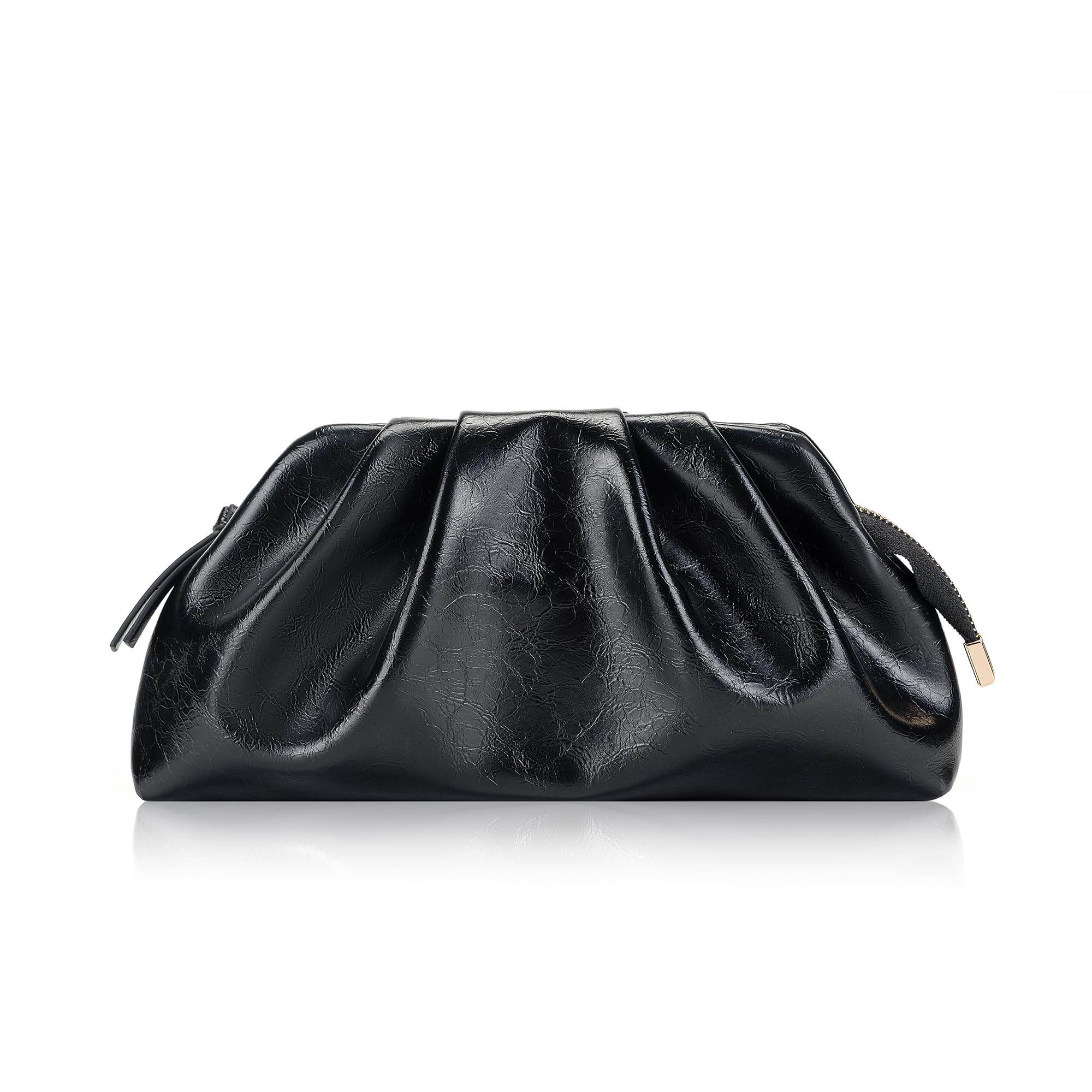 Pochette de soirée chic pour mariage et bal de fin d'année plissée - 8