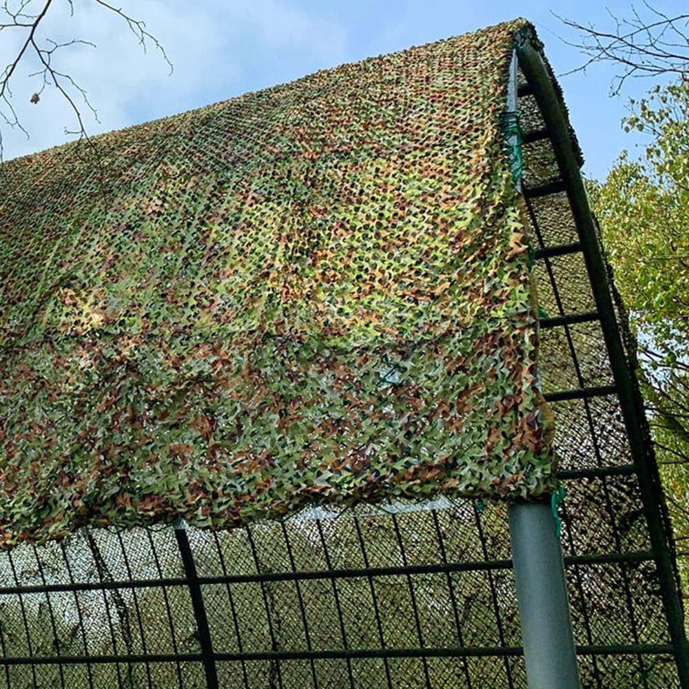 Red de Camuflaje Militar para Jungla, Red de Camuflaje para Caza, Redes Militares Ligeras, Malla para Sombra, persianas, para Cubrir Granjas Militares (4 x 7 m/13 x 23 pies)