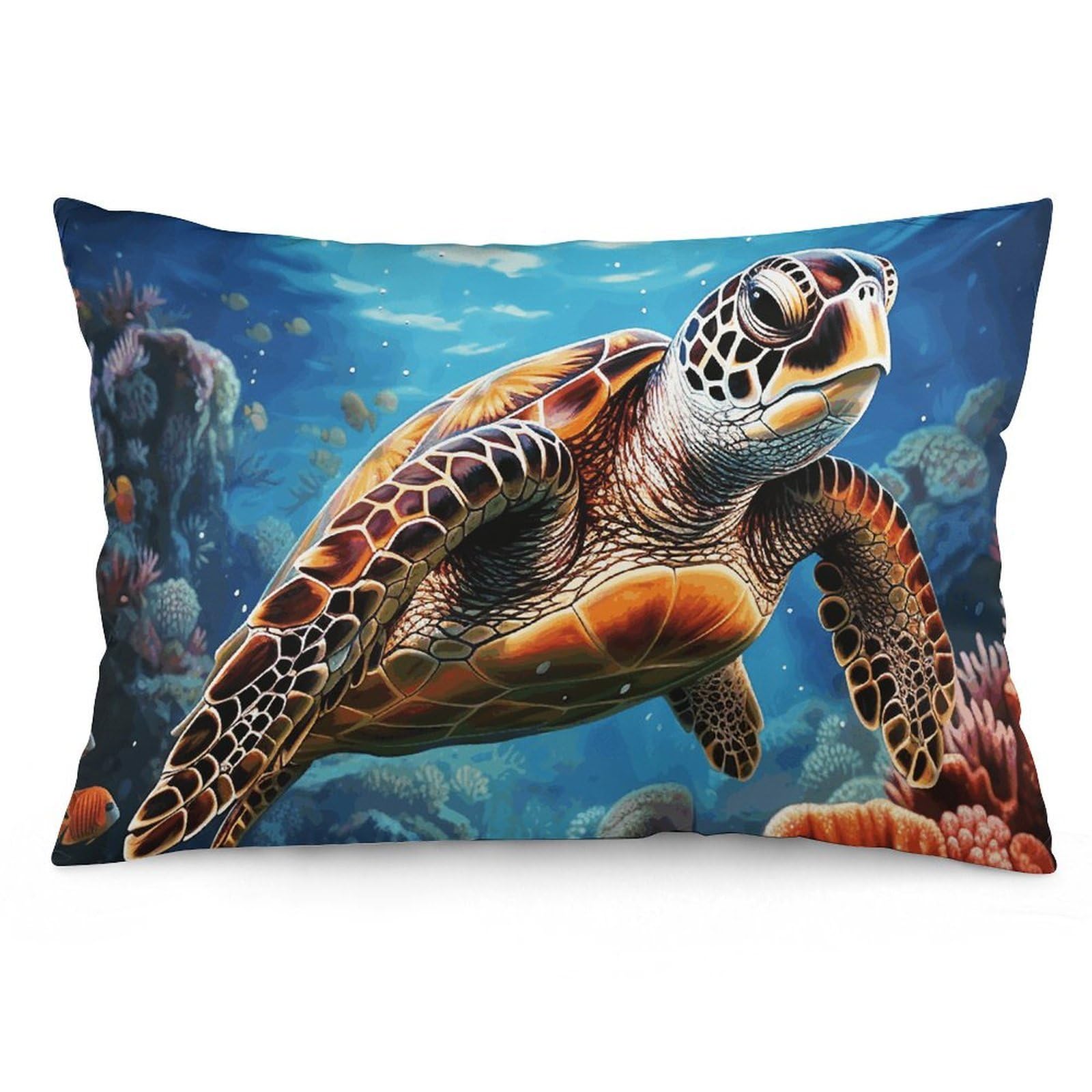 NTVOWPZO 2 Pack Decoration Throw Pillow Covers 12 "x20 Pillowcases Covers Sea Turtles Diamond Painting Pillowcases Modern Farmhouse Home Decor Sofa Cushions Covers for Couch Bed Living Room