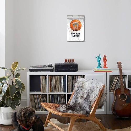Miniatura 7 de Trends International NBA New York Knicks - Póster de pared de Drip Basketball 21, 22.37 x 34.00 pulgadas, lienzo estirado