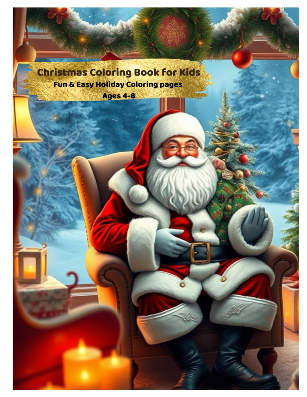 Christmas Coloring Book for Kids: Ages 4-8