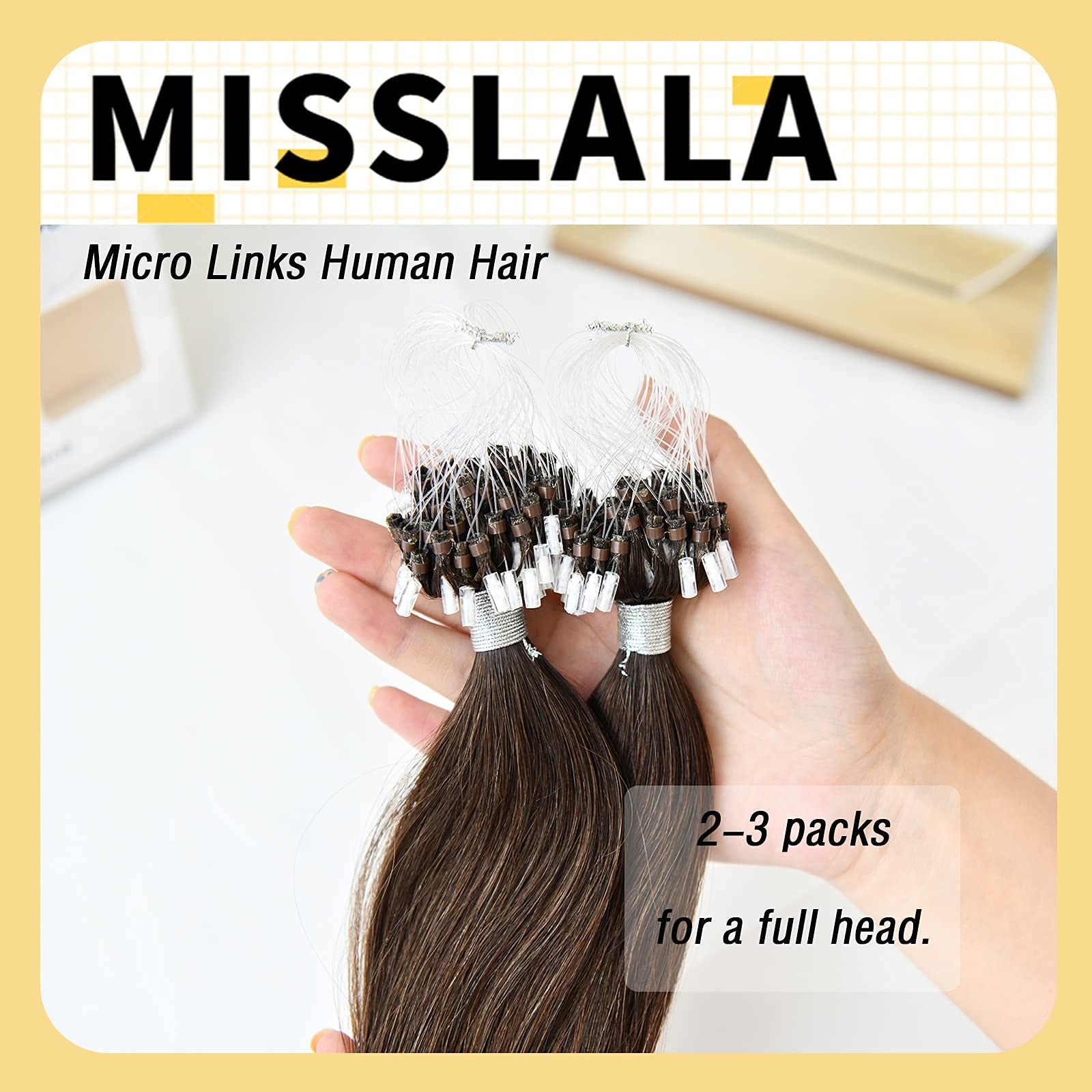NEW Whole Head 22” Soft Black Silicone Micro Loop Hair Extensions NEW Whole Head 22” Soft Black Silicone Micro Loop Hair  main image 2