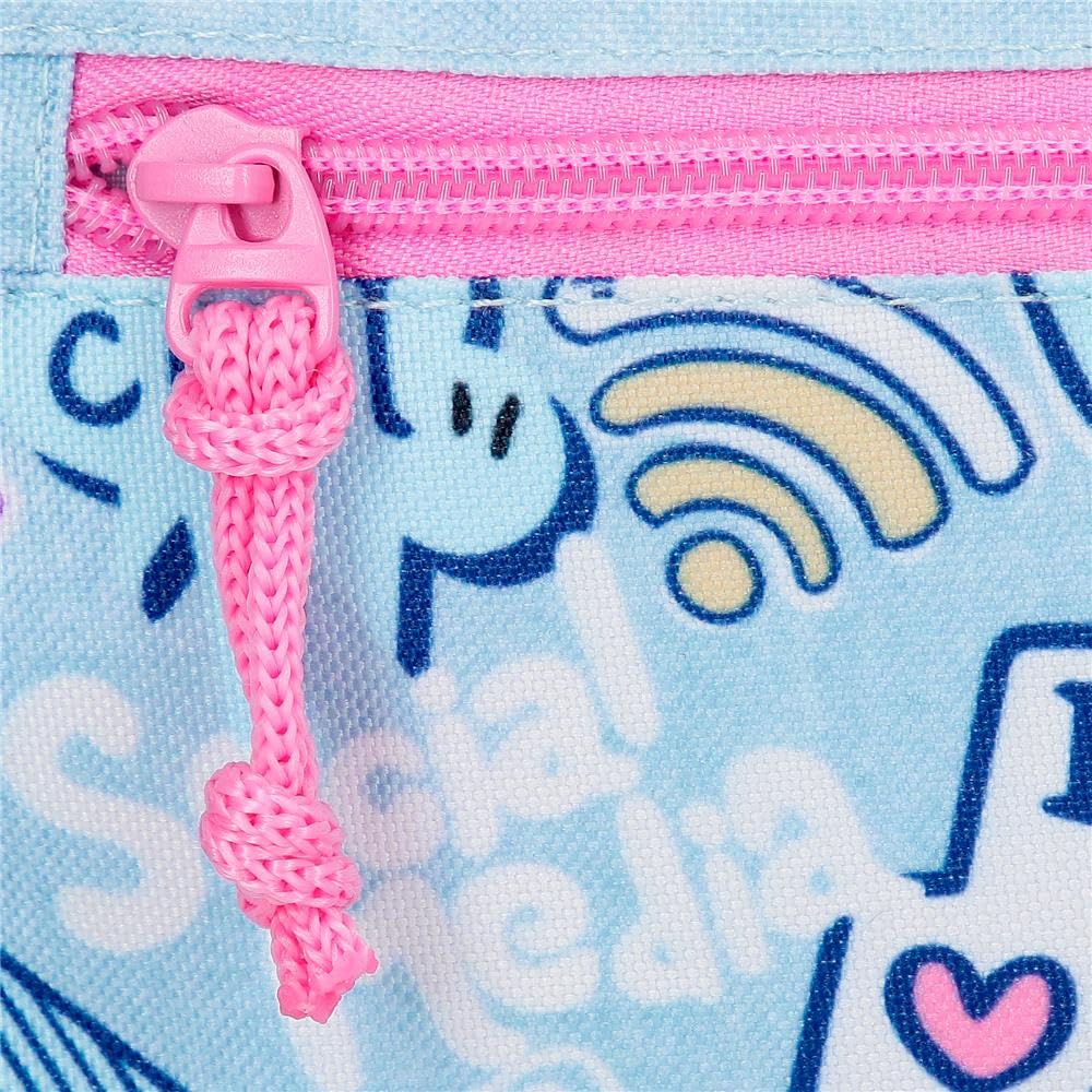 Movom Power Girl Mochila Infantil, Mochila Escolar, Fabricada en Poliéster, Bolsillos Laterales, Tirantes Anchos Ajustables, Asa Superior para colgarla, Sistema Magic Fix.