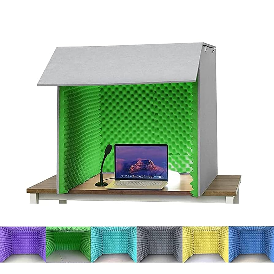 簡易防音室 防音ボックス 1人用 卓上パーテーション 防音ブース 送料込み Amazon.co.jp: 簡易防音個室、防音ブース 1人用 卓上 防音