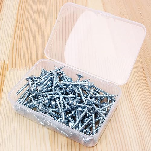 Miniatura 6 de Tornillos de agujero de bolsillo de 1-14 pulgadas, rosca fina gruesa autorroscante, tornillo #2 cuadrado para longitud de plantilla de agujero de