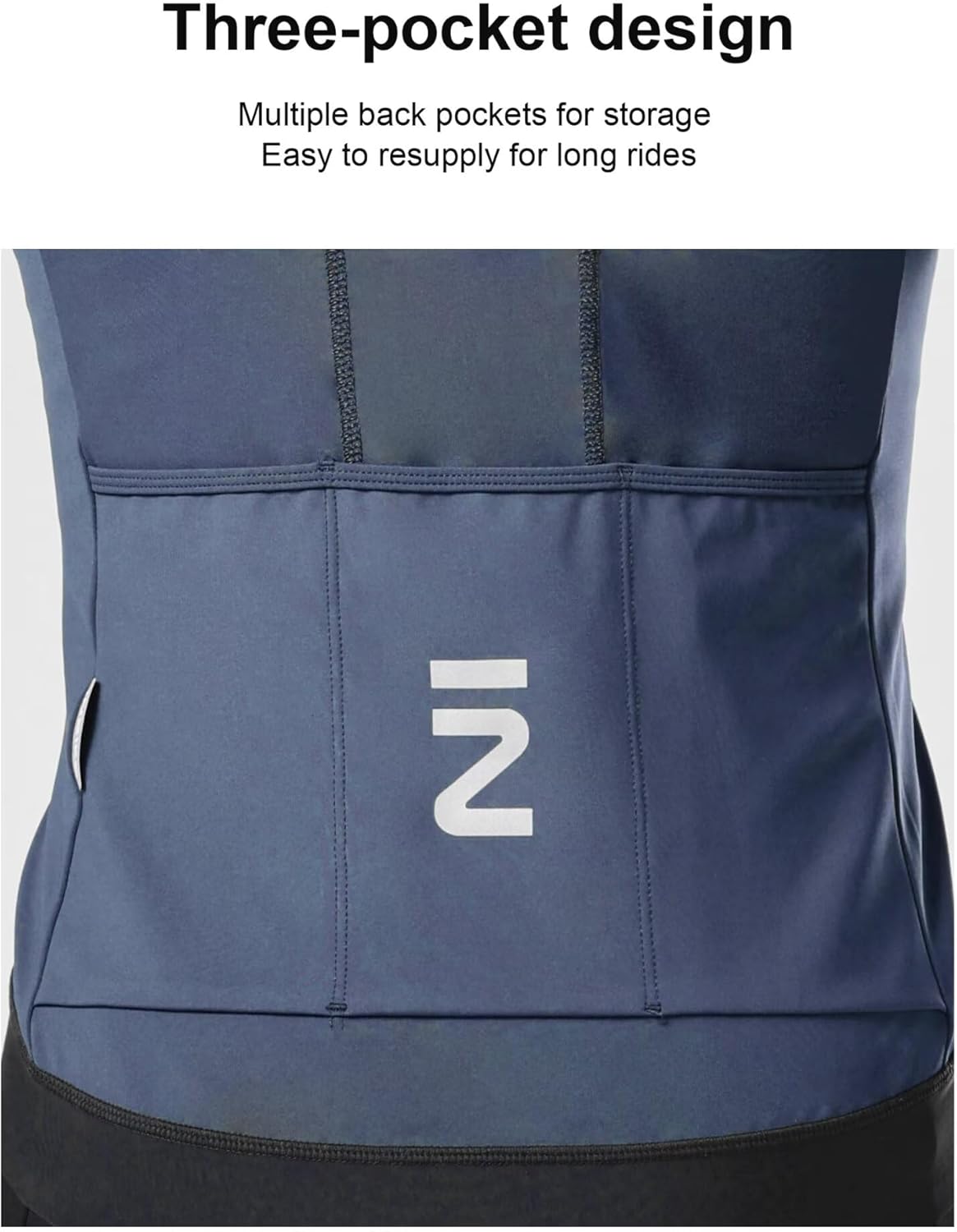 INBIKE Fleece Lined Cycling Jersey for Men Women, Winter Thermal Long Sleeve Bike Jacket with 3 Pockets, Quick Dry - Image 6