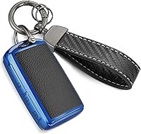 Vista 28 de Funda para Llavero de Audi con Accesorios de Llavero de Cuerda Trenzada de Metal, Estuche Suave Mejorado para Llave A3 A6-A8 E-Tron S3 RS6-7 SQ7-8