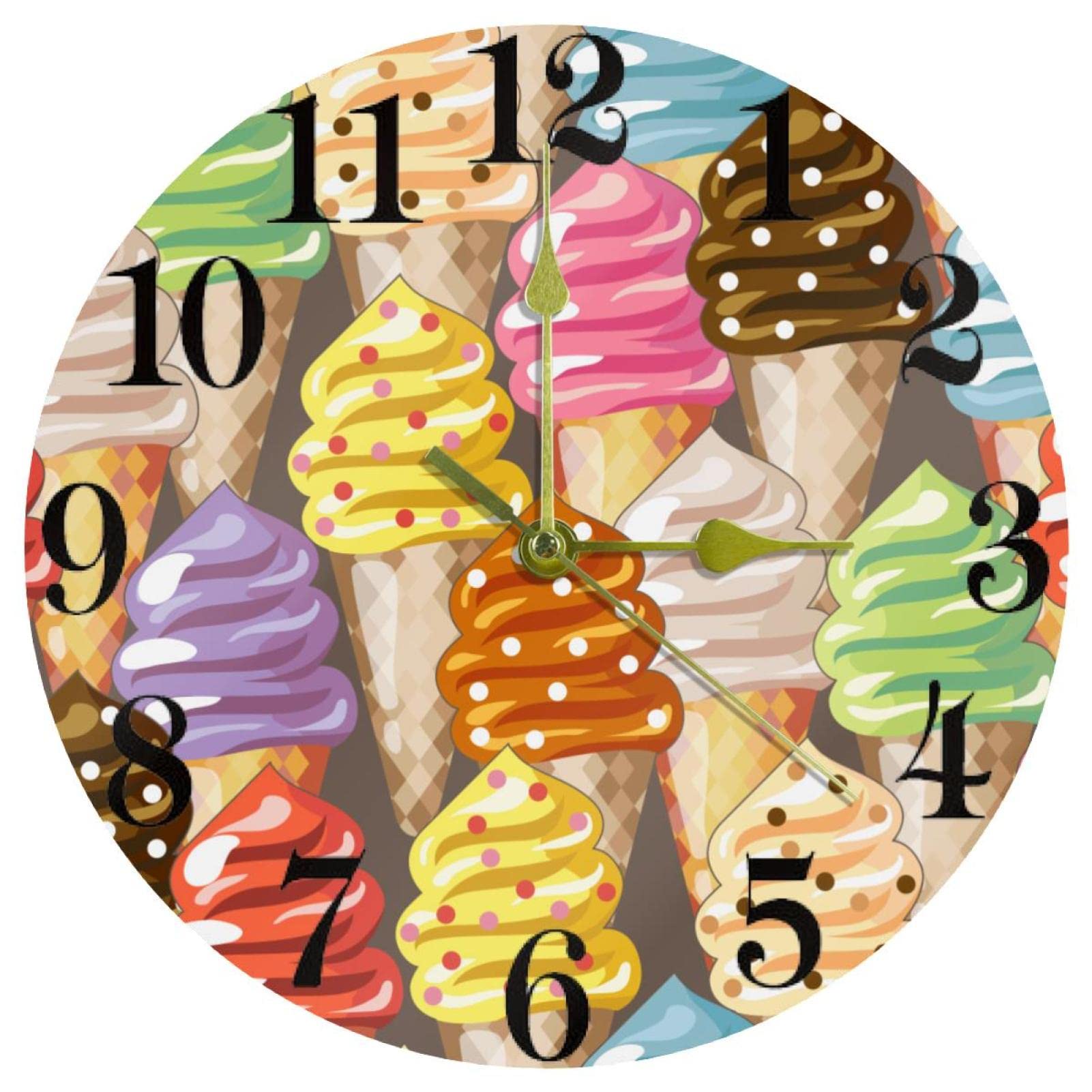 Horloge murale silencieuse à quartz sans tic-tac pour chambre