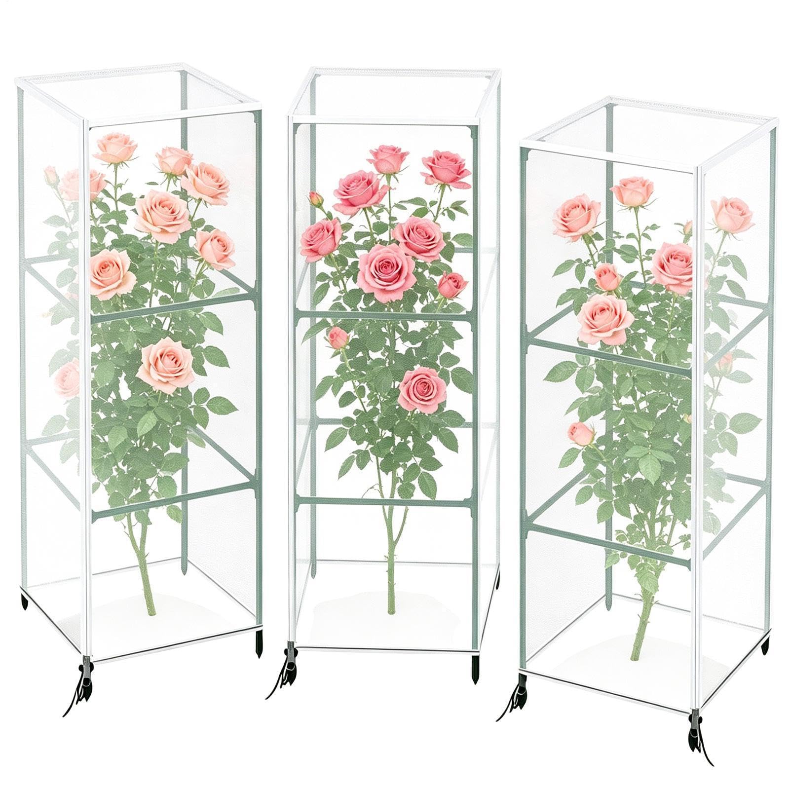 Malla Antipájaros 3 Piezas Cubierta Protectora De Nailon Ajustable Con | Malla De Jardín Para Camas Elevadas Para Jardinería Plantar Frutas Árbol Tomate Fresa Arándano