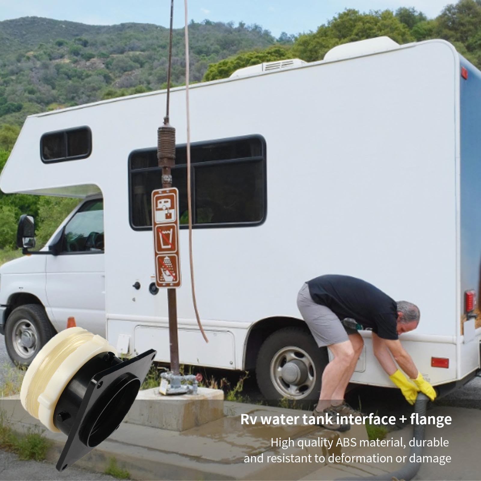 Vannes De Vidange - Vannes De Vidange Pour Camping-car | Vannes À Bride De Remplacement Pour Réservoir De Déchets De Camping-car, Accessoires De Camping-car, Couvercles De Porte De Décharge