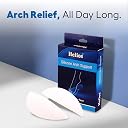 Helios Silicone Arch Support Insoles for Flat Feet | Orthopedic Heel Pain Relief Cushion Pads | Shoe Inserts for Men & Women | One Size Fits All gallery image
