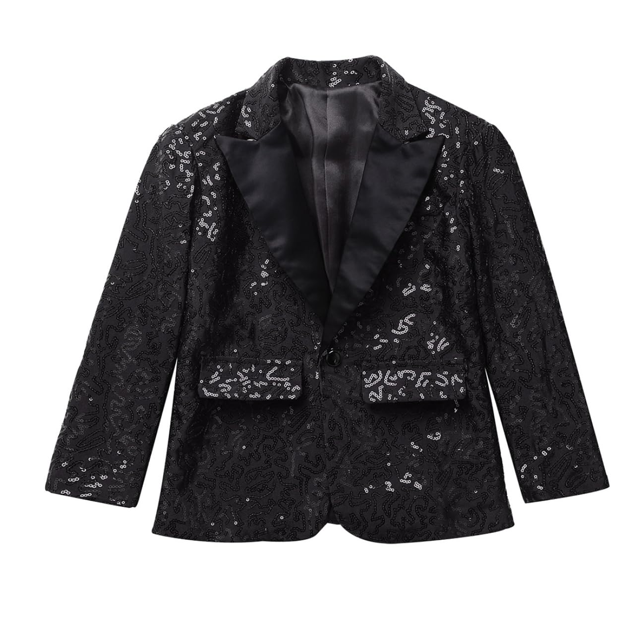 Blazer Enfants Et Ados Veste À Paillettes Slim Fit Manteau Smoking Vestes Élégantes Tenues De Cérémonie Mariage Blazer Costume Baptême Mariage 616 Ans