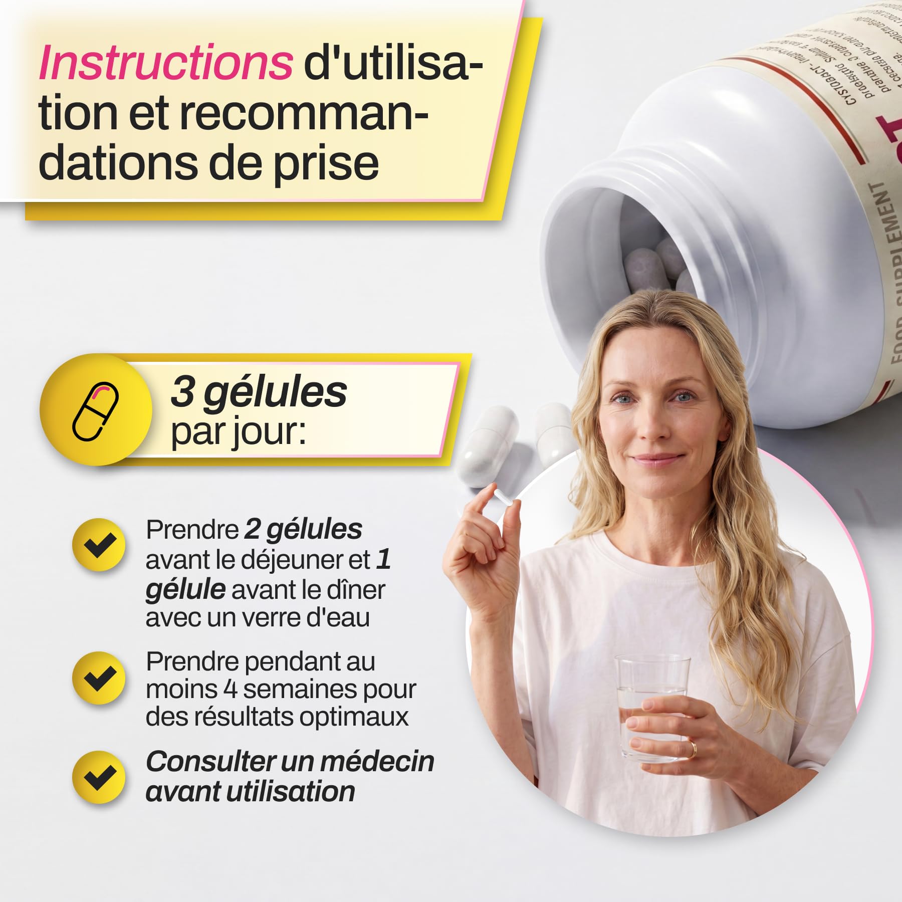 Gélules CYSTOBACT | Santé des Voies Urinaires | D-Mannose 720mg + Extrait de Canneberge 300mg | Aide à la Fonction Drainante | avec Arbutus unedo (5% Arbutine) 300mg et Bioflavonoïdes | 30 Gélules