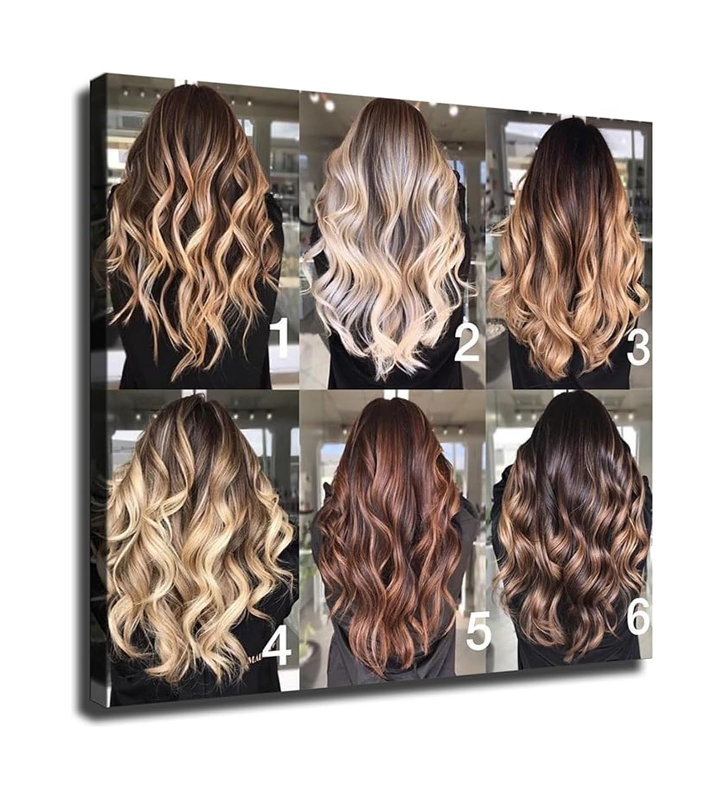 MQXFCZUX Haircut Ideas Poster Womens Hairstyles Chart for Salon Decor Home Wall-Art Style Inspiration Visual Catalog Framed,16x24inch(40x60cm)