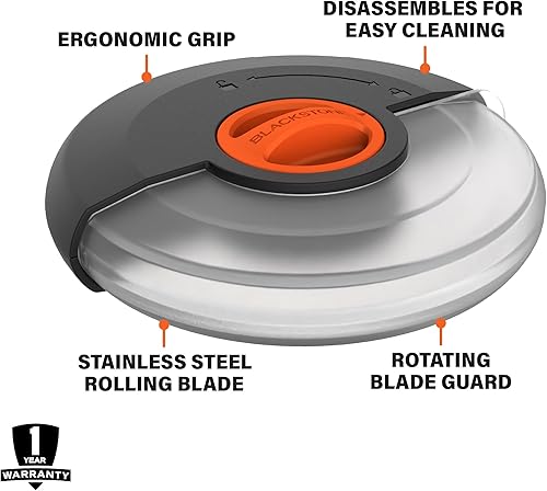 Miniatura 3 de Blackstone 5879 Cortador de pizza, negro y naranja