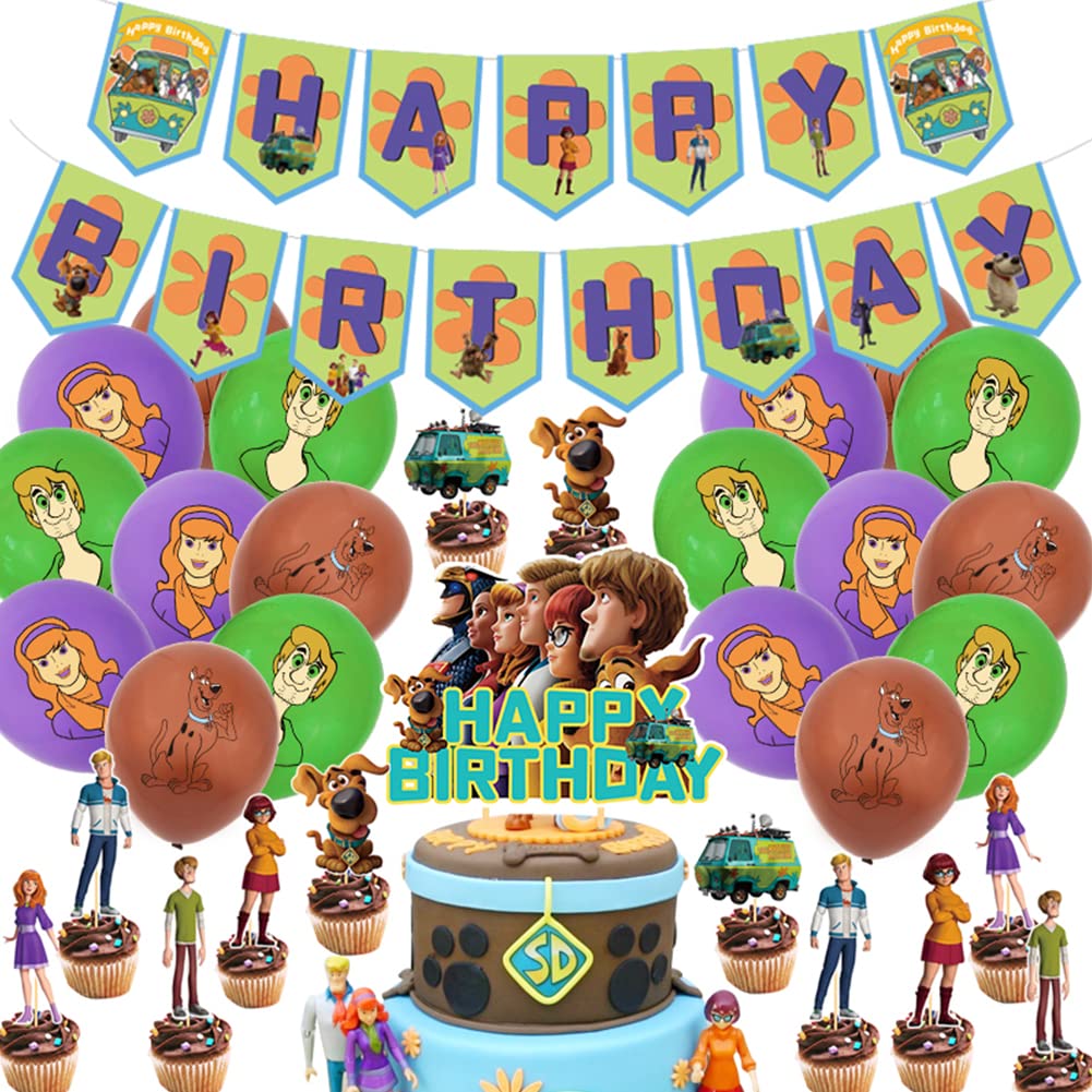 Buy Scooby Doo Birthday Decorations, Hilloly 45 Pieces Scooby Doo Party