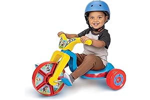 Paw Patrol Big Wheel Junior Ride-On Tricycle with Detachable Handles and Fly Wheels