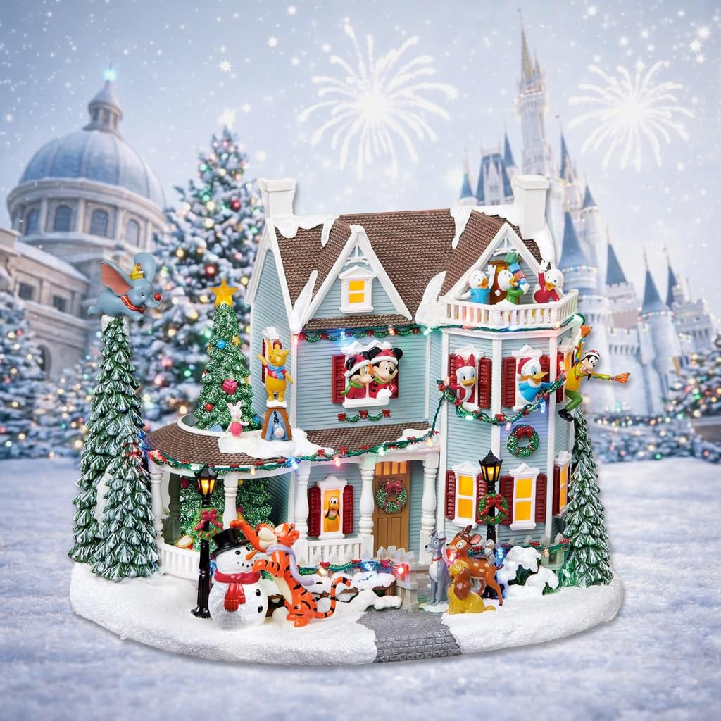 Amazon.com: Animated Disney Christmas House 12”H Moments In Time