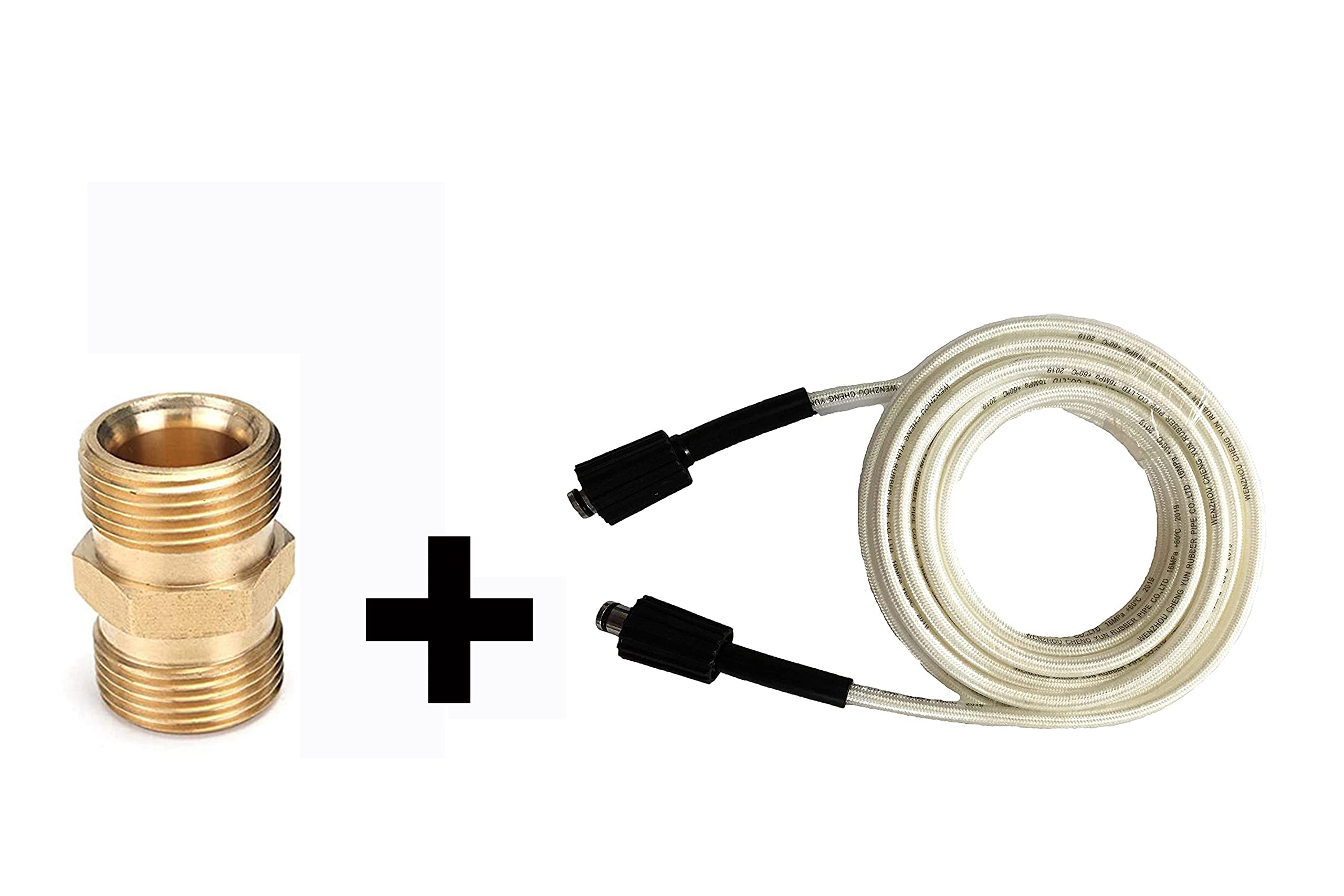 CAZAR 8 M Hose Pipe with M22 Connector Suitable for All Pressure Washer Machine Gaocheng, Cazar, Ballorex, JPT, STARQ, Bose,Vantro, Btali etc.