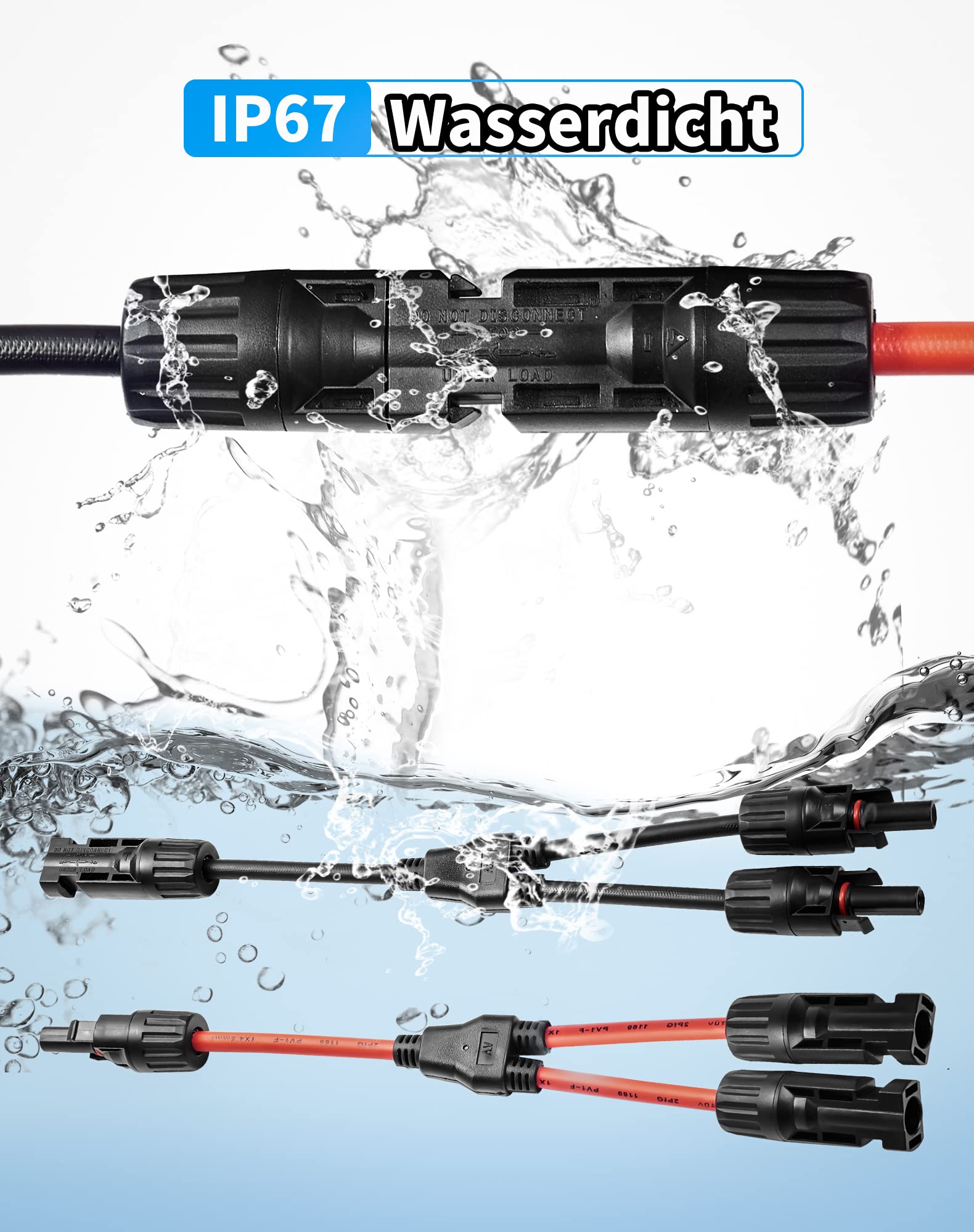 10 Paia Di Connettori Solari MC4 Set IP67 Impermeabile Con 2 - Foto 8